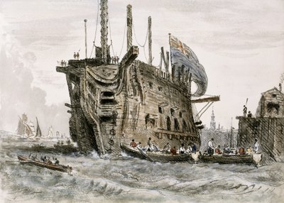 Gefängnisschiff - von William Crotch von Unknown